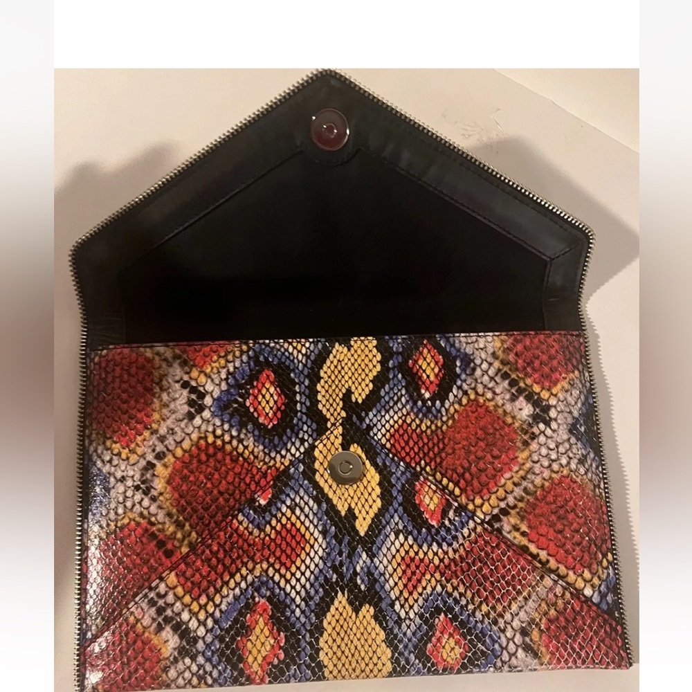 Rebecca Minkoff Leo Multi Colored Python Leather … - image 7